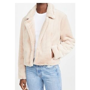 Blank Denim Faux Fur Jacket